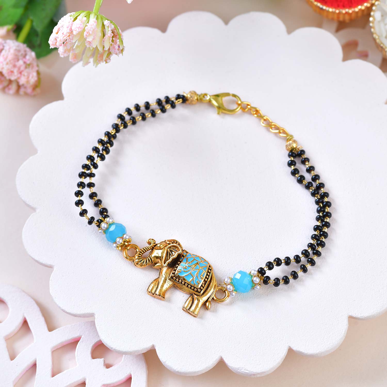 Premium Elephant Rakhi Set