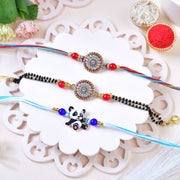 Bhai Bhabhi Bhatija 3 Rakhi Family Set