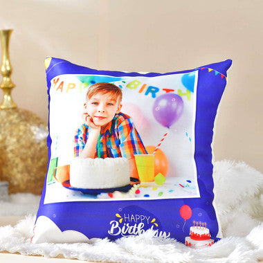 Personalized Birthday Cushion & Photo Mug