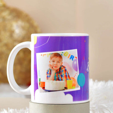 Personalized Birthday Cushion & Photo Mug