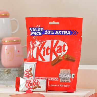 Anniversary Gift of Photo Mug with Kit Kat Chocolates and Choco Pie