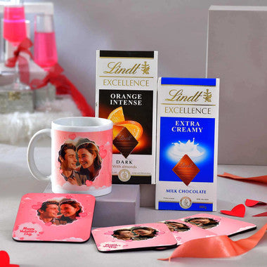 Customized Love Mug And Lindt Chocolates