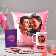 Valentine's Day Personalized Cushion & Mug