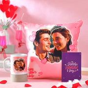 Valentine's Day Customized Cushion with Mug