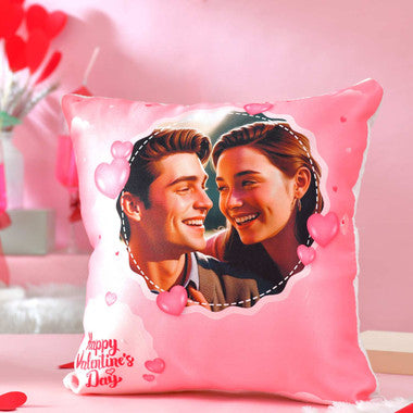 Valentine's Day Customized Cushion with Mug